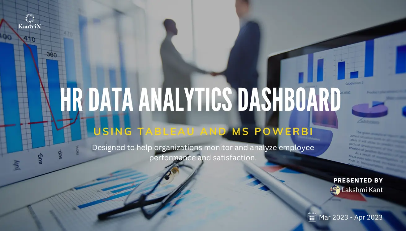 HR Data Analytics Dashboard with Tableau and MS PowerBI Slide 1